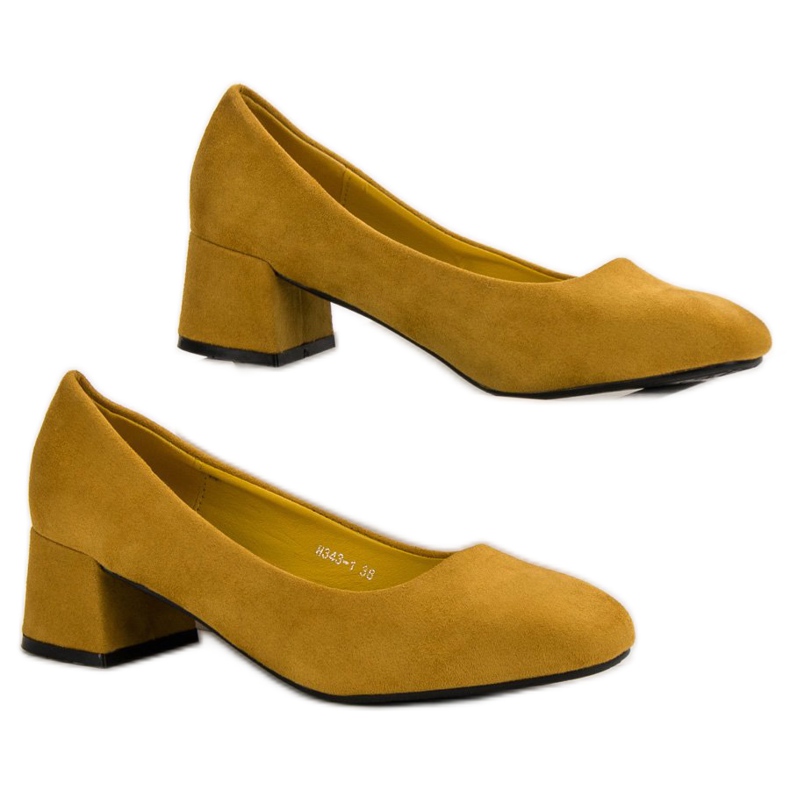 SHELOVET Sinappi pumput keltainen 1