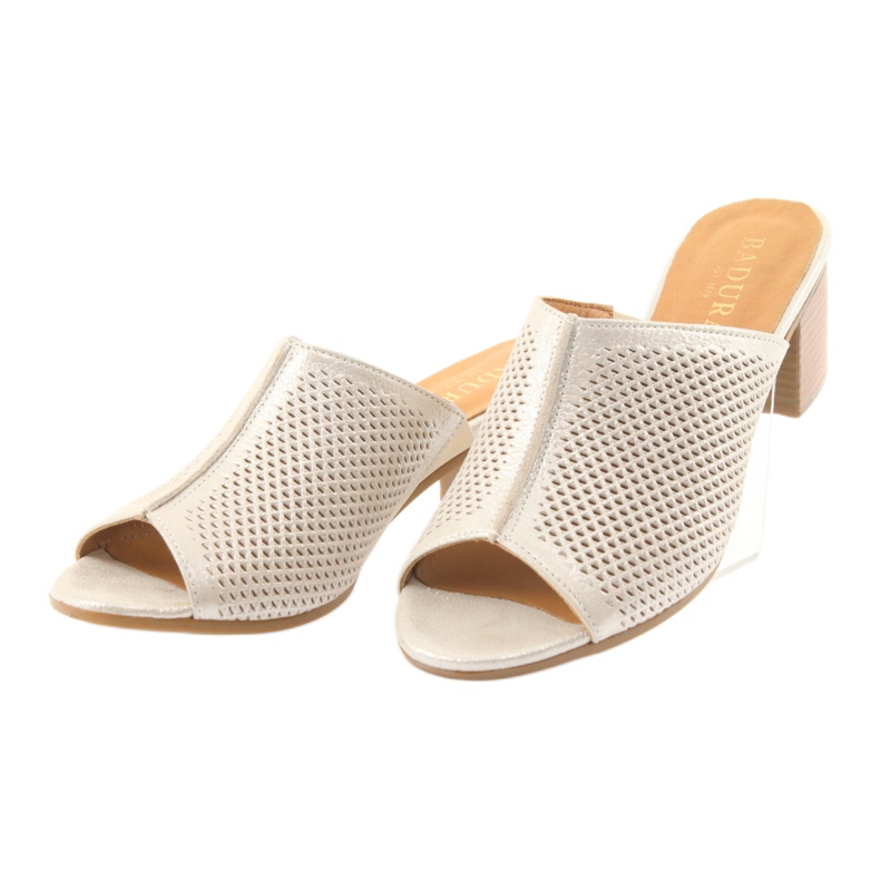 Badura 5311 kultaiset naisten tohvelit keltainen monivärinen 3