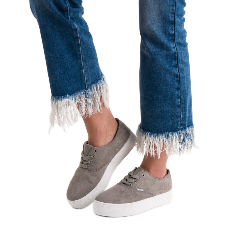 SHELOVET Muodikkaat harmaat lenkkarit 2