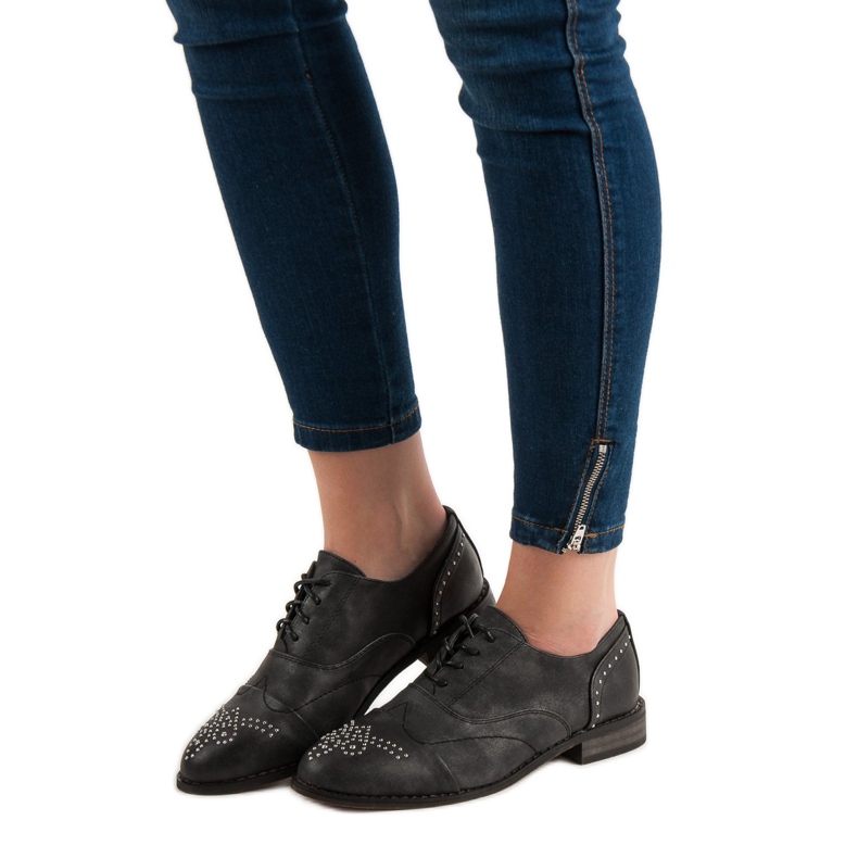 Primavera Brogues Strassikivien kanssa harmaa 2