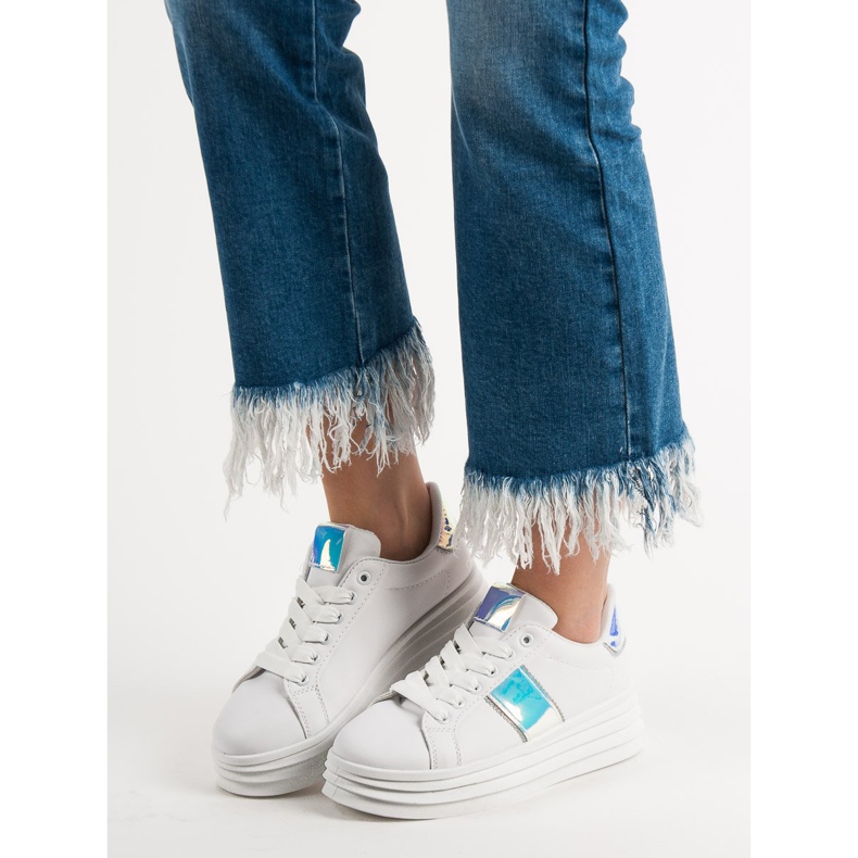 SHELOVET Valkoiset kengät lavalla valkoinen 2