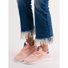 SHELOVET Tekstiiliset urheilukengät vaaleanpunainen 2