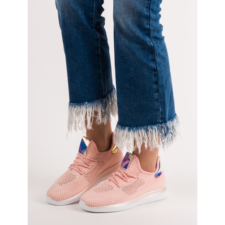 SHELOVET Tekstiiliset urheilukengät vaaleanpunainen 2