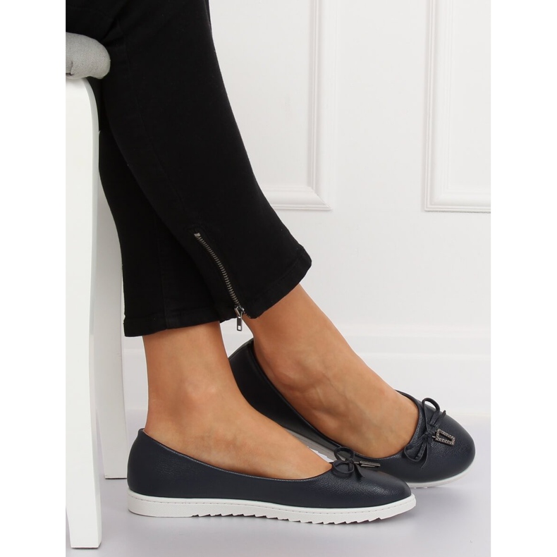 Naisten tummansiniset ballerinat YSD-04 Navy tummansininen 1