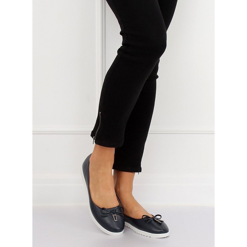 Naisten tummansiniset ballerinat YSD-04 Navy tummansininen 2