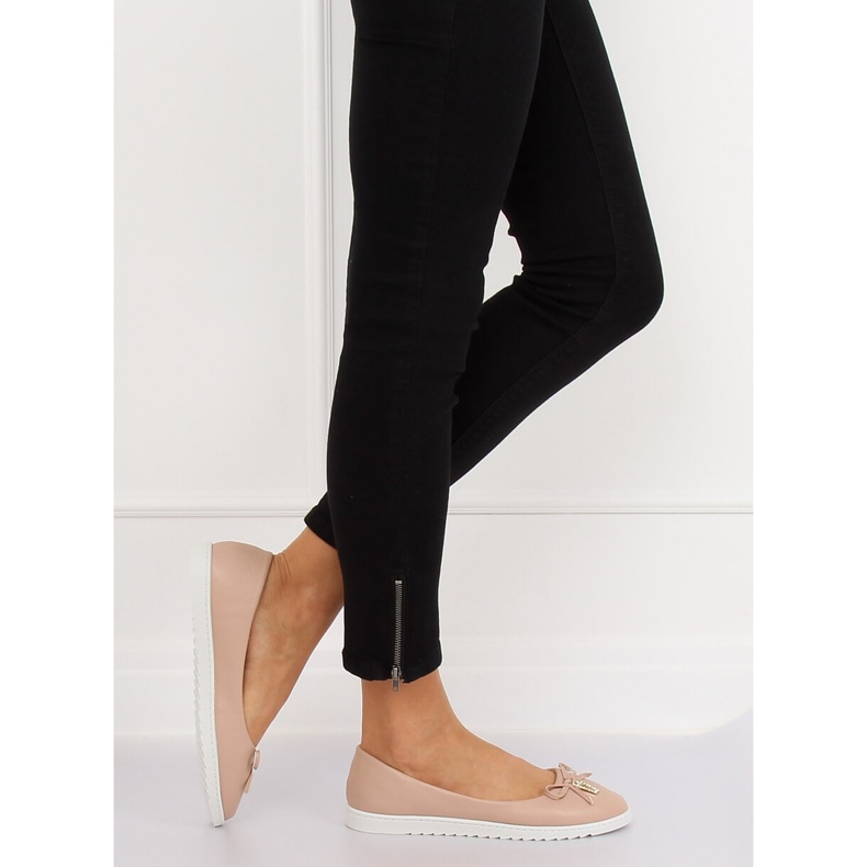 Naisten beige ballerinat YSD-04 Nude 1