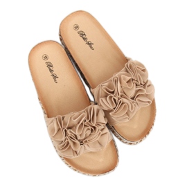 Naisten beige tossut S61 Beige 2