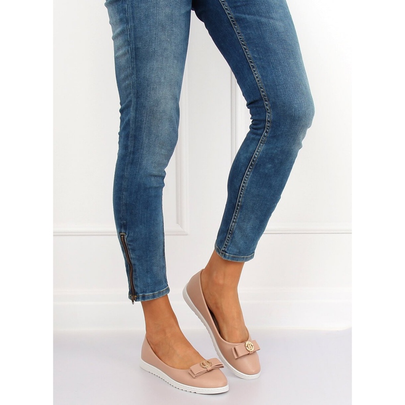 Naisten beige ballerinat YSD-03 Nude 1