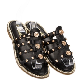 Renda Tossut tekojalokivillä musta 2