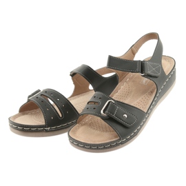 Mustat, mukavat naisten sandaalit DK 25131 3