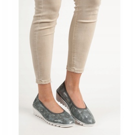 Filippo Tummanharmaat nahkaiset balettikengät 1