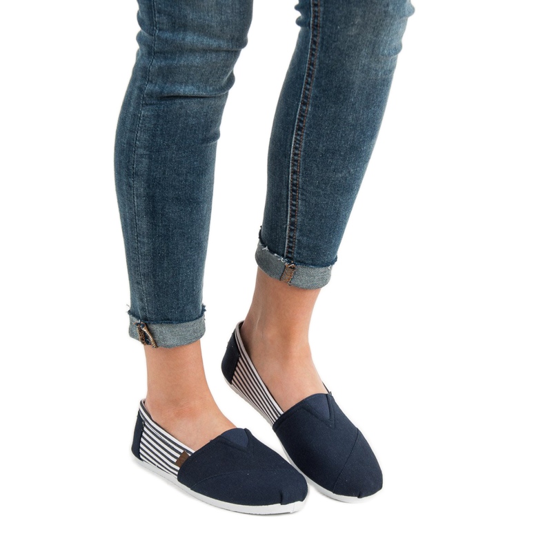 SHELOVET Slip On Light Tennarit valkoinen laivastonsininen 1