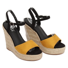 Keltaiset espadrillit kiilassa, keltainen LL-190 Keltainen 1