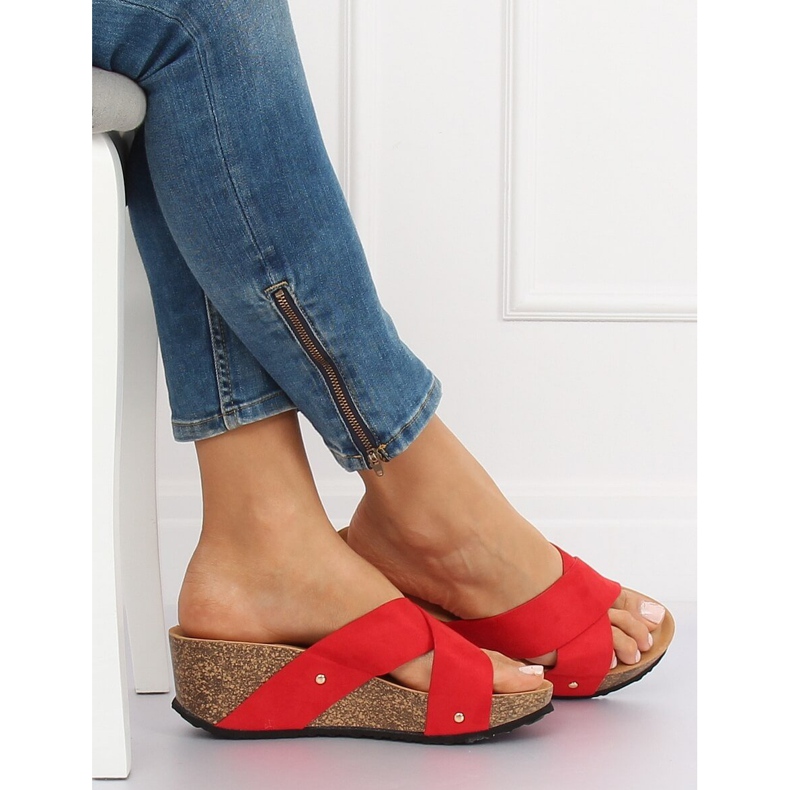 Punainen G1560 Punaiset kiilatossut 1