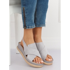 Harmaat naisten sandaalit G-202 Grey 2