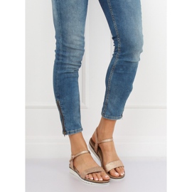 Champagne naisten sandaalit S18-33 Champagne vaaleanpunainen 1