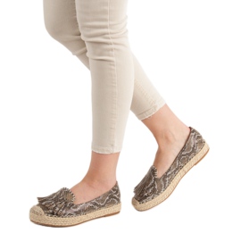 Snake Print VICES Espadrilles ruskea monivärinen 1 Snake Print VICES Espadrilles ruskea monivärinen 1