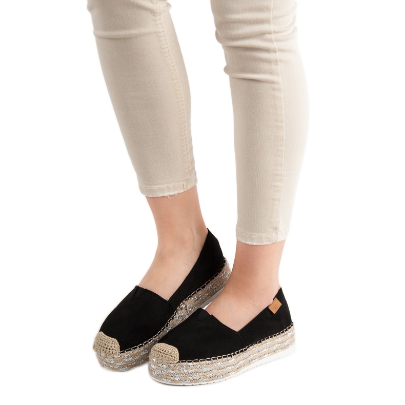 Forever Folie Mustat espadrillit alustalla 2