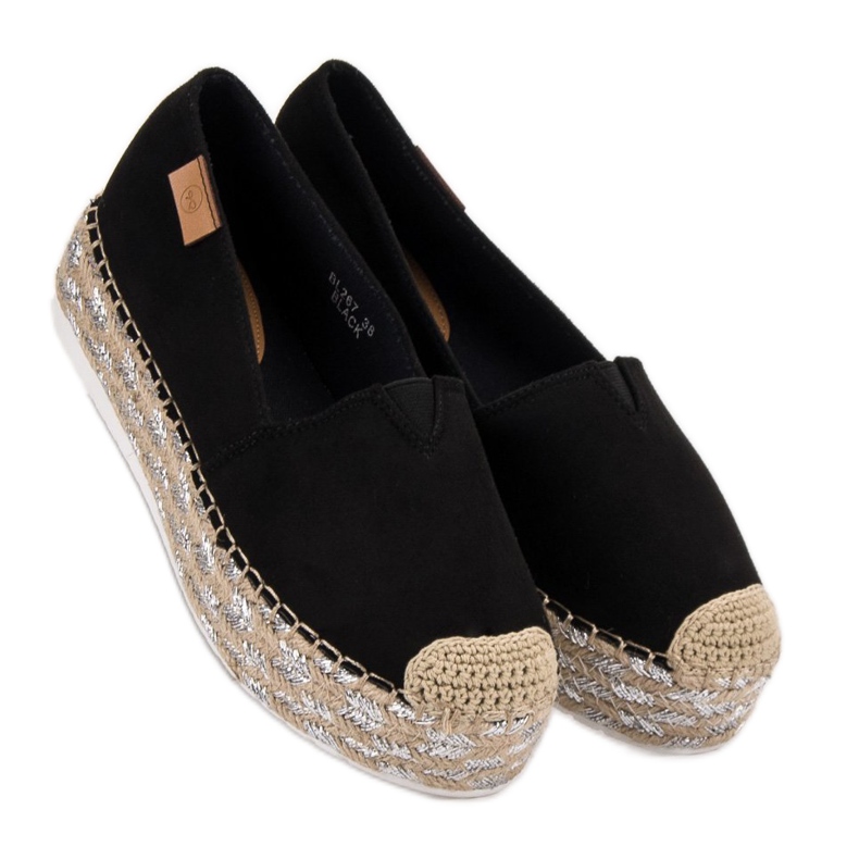 Forever Folie Mustat espadrillit alustalla 1