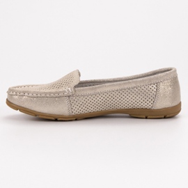 VINCEZA nahkasaappaat keltainen 1