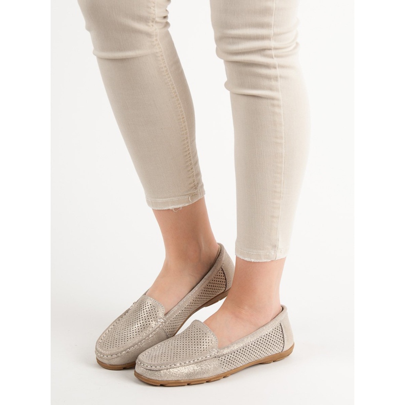 VINCEZA nahkasaappaat keltainen 2