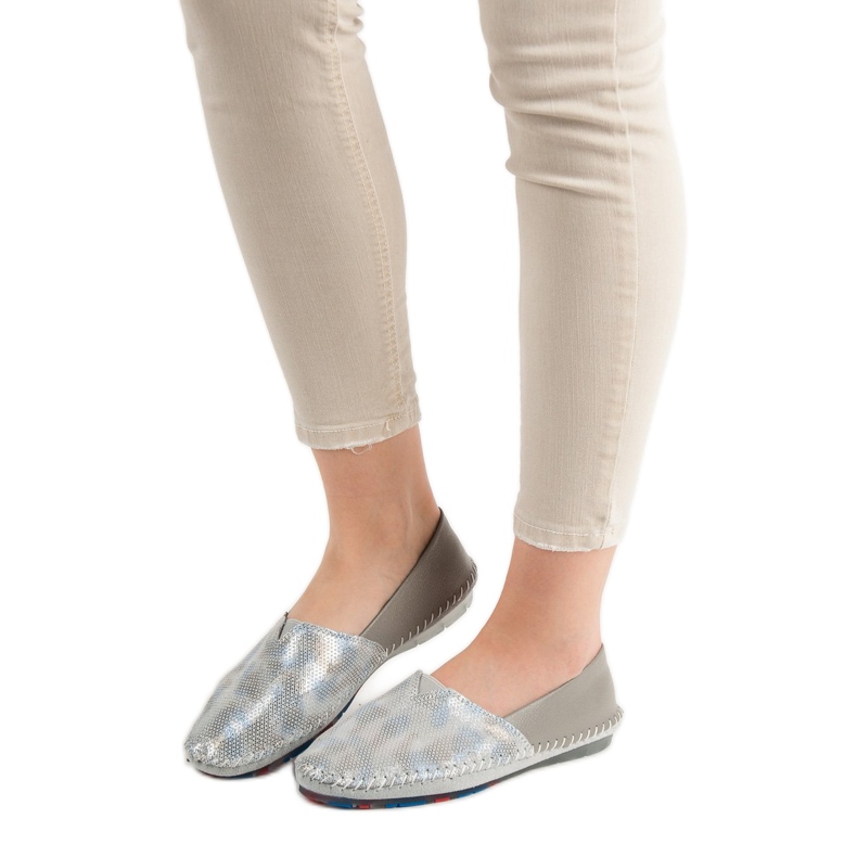 Goodin Nahkaiset kengät harmaa 1