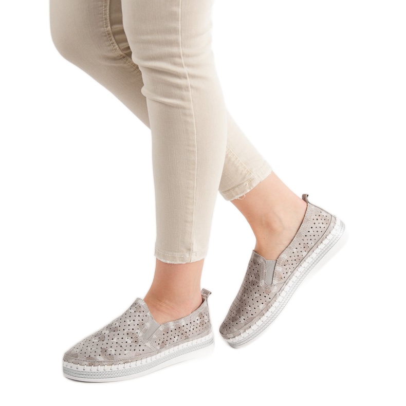 Goodin Beige nahkatossut 1