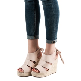 Cm Paris Beige Wedge Sandaalit 2