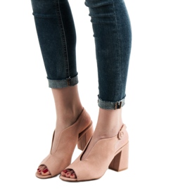 Milaya Rakennetut sandaalit vaaleanpunainen 1