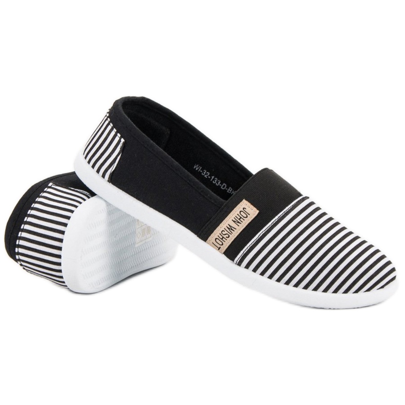 SHELOVET Raidalliset sliponit musta 1