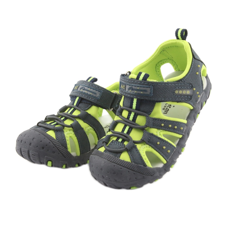 American Club DR11 velcro sandaalit pojille vihreä tummansininen 3