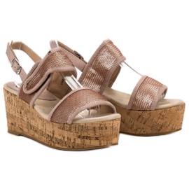 Kylie Velcro -sandaalit vaaleanpunainen 1