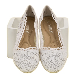 Coura Valkoiset pits balerinat valkoinen 1