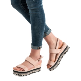 Primavera Boho Wedge Sandaalit vaaleanpunainen 2