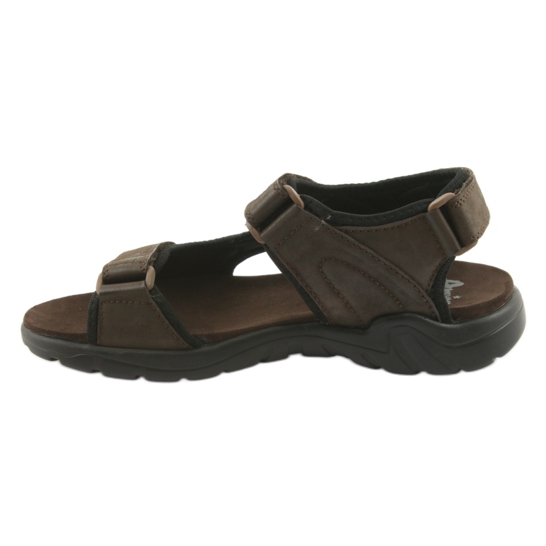 American Club Amerikkalaiset nahkaiset urheilusandaalit CY11 ruskea musta 2