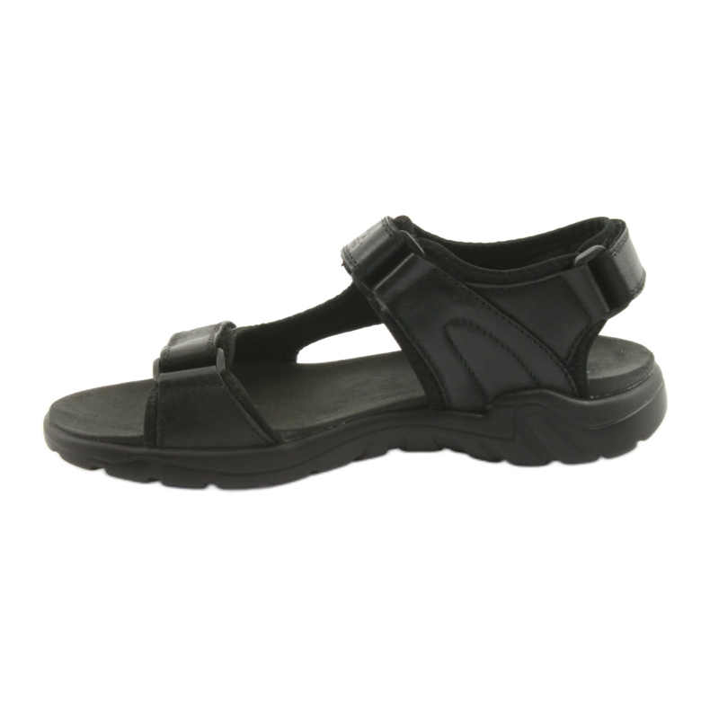 American Club Amerikkalaiset mustat nahkaiset urheilusandaalit CY11 2