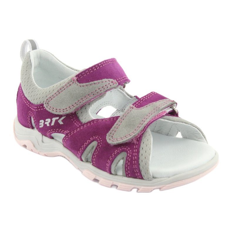 Tarranauhasandaalit Bartek 16187 pinkki/harmaa vaaleanpunainen 1