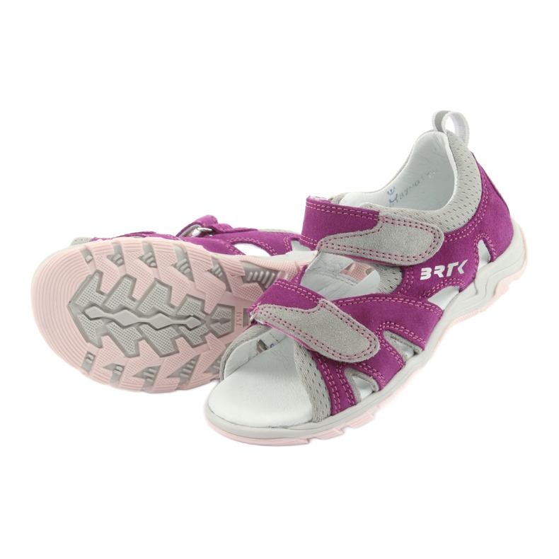 Tarranauhasandaalit Bartek 16187 pinkki/harmaa vaaleanpunainen 5