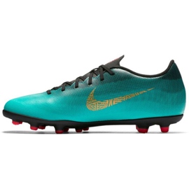 Nike Mercurial Vapor 12 Club CR7 Mg M AJ3723-390 jalkapallokengät vihreä vihreä 1