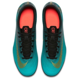 Nike Mercurial Vapor 12 Club CR7 Mg M AJ3723-390 jalkapallokengät vihreä vihreä 2