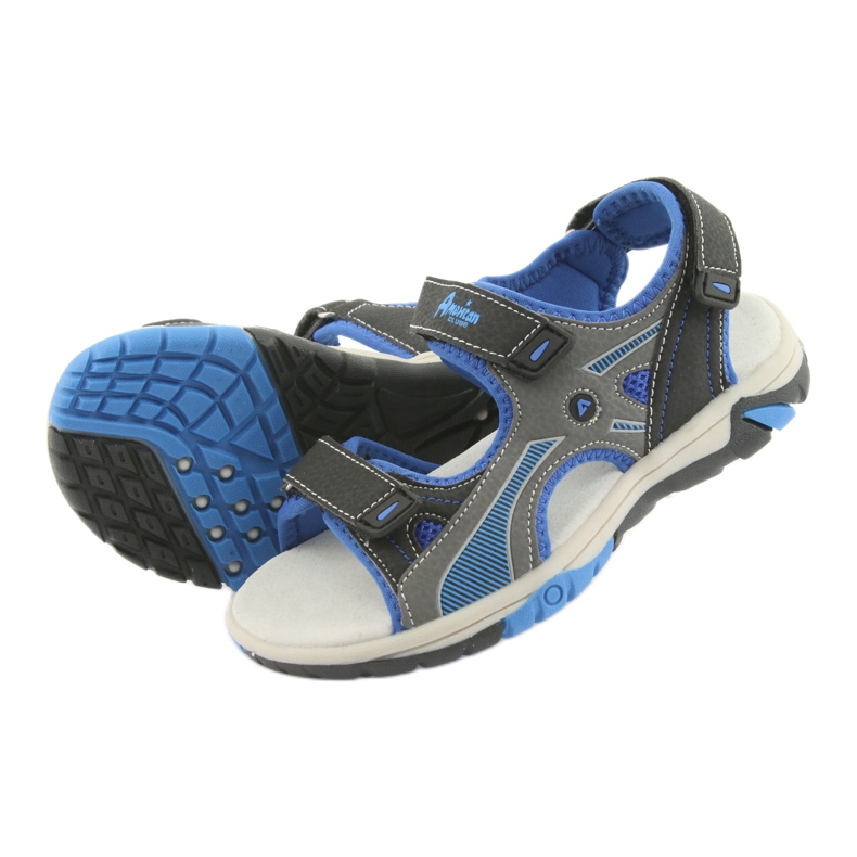 American Club RL22 navy / royal sandaalit pojille sininen harmaa tummansininen 4
