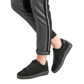 Lucky Shoes Mokkanahkaiset urheilukengät musta 1