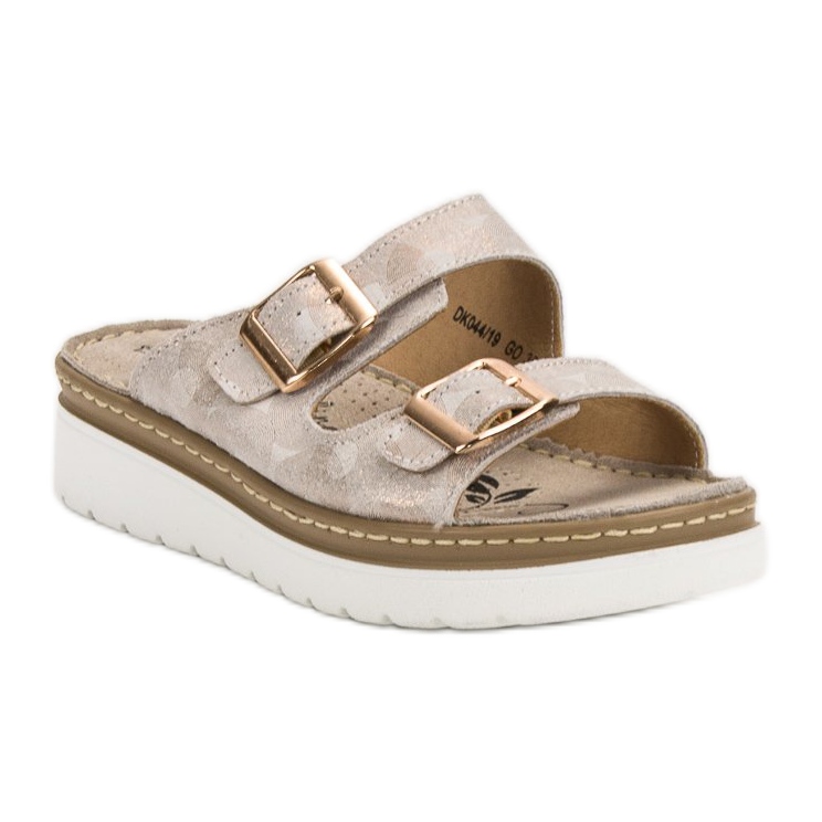 Filippo Mukavat nahkatossut ruskea keltainen 1