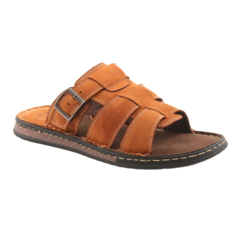 American Club Amerikkalaiset miesten flip flops kevyt podka06 ruskea 1