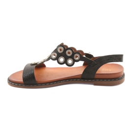 Sergio Leonen naisten sandaalit, joissa on mustat strassit 2