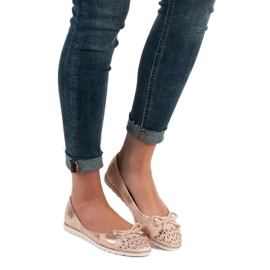 SHELOVET Rento ballerinat keltainen vaaleanpunainen 2