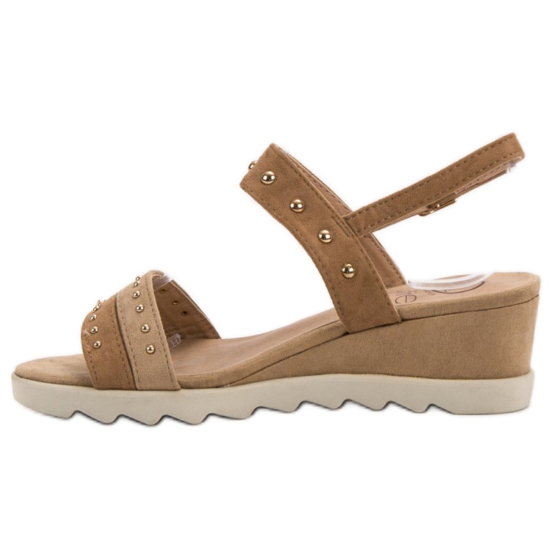 Kylie Sandaalit tekojalokivillä ruskea 2