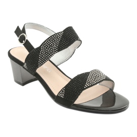 Sergio Leone Sandaalit SK795 -postitse mustalla zirkonilla 1