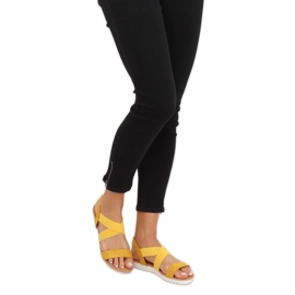 Keltaiset naisten sandaalit X565 Keltainen 2