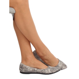 Harmaat naisten ballerinat HH16 Snake monivärinen 1